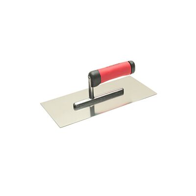 Stainless steel plastering trowel with 2-component handle 280x130mm