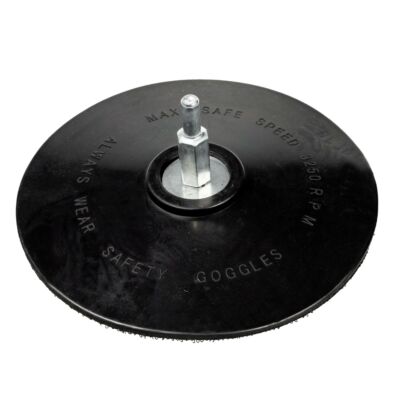 Rubber sanding disc with velcro