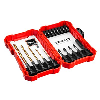 S2 Steel 18-in-1 Impact Drill and Bit Set