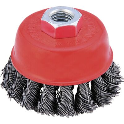 Wire twisted frontal brush M14 handle