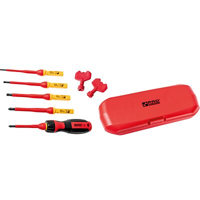 Set of VDE Insulated Screwdrivers CrV 8 in 1