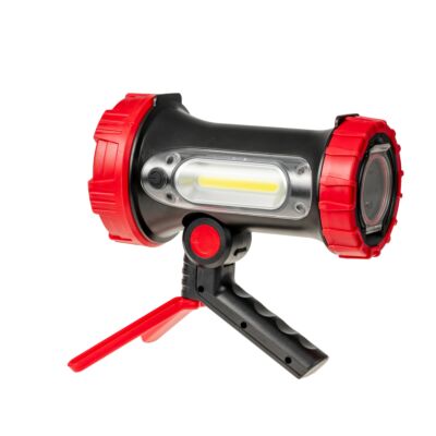 LED Flashlight Searchlight Rechargeable LI-ION Movable Handle 350LM+180LM