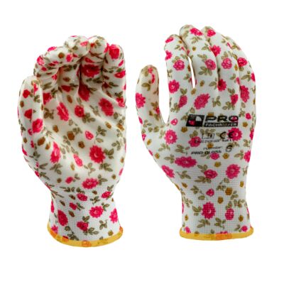 GANTS DE TRAVAIL DE JARDIN POLYESTER-NITRILE CATEGORIE I TAILLE 6
