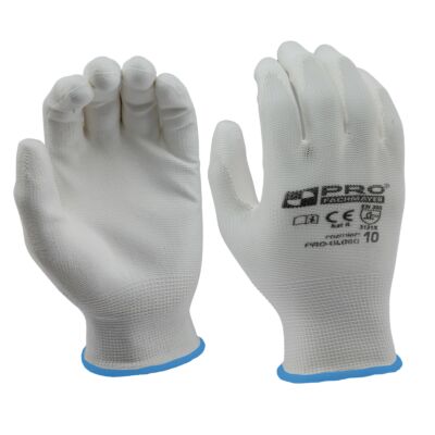 Gants en polyuréthane blancs 10