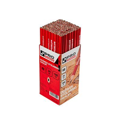 Oval carpentry pencil HB