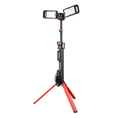 Foldable LED standing spotlight with Li-ion battery