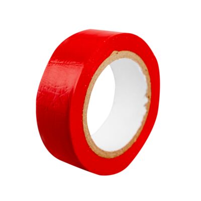 Red PVC insulating tape 19 mm/0.13 mm 10 m