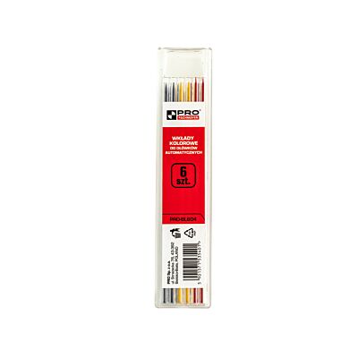 Colored leads for automatic pencils 6 pcs.