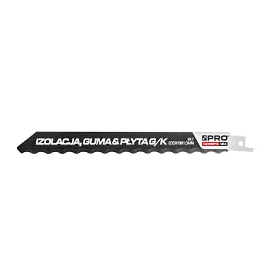 Reciprocating saw blades - insulation, rubber, G/K board 200MMx19MMx1.0MM SK7 2 pcs.