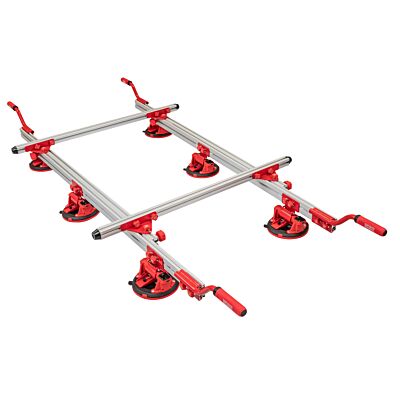 System for handling large format tiles - 6 suction cups