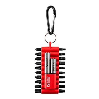 Pocket bit set with carabiner 22 pcs.