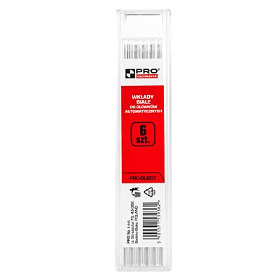 White leads for automatic pencils 6 pcs.